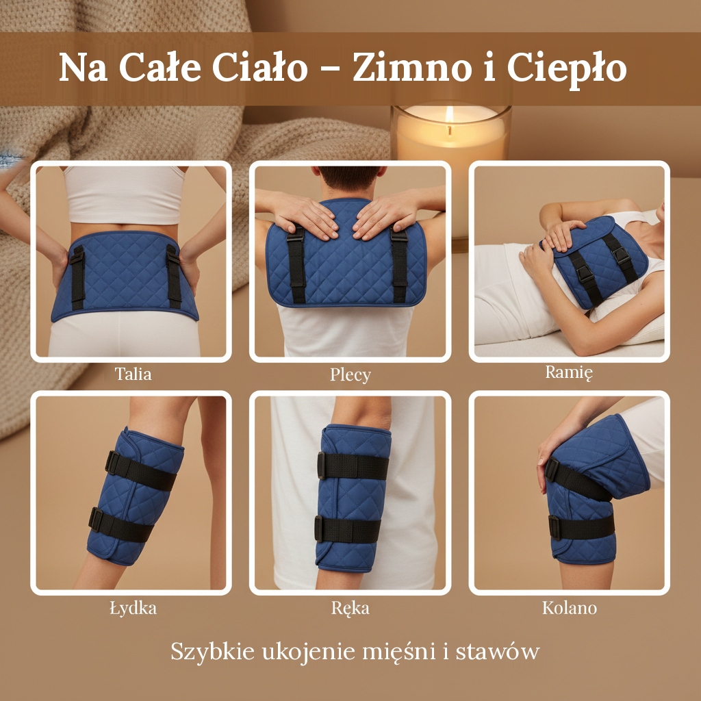 Wielorazowy żelowy worek do zimna i ciepła